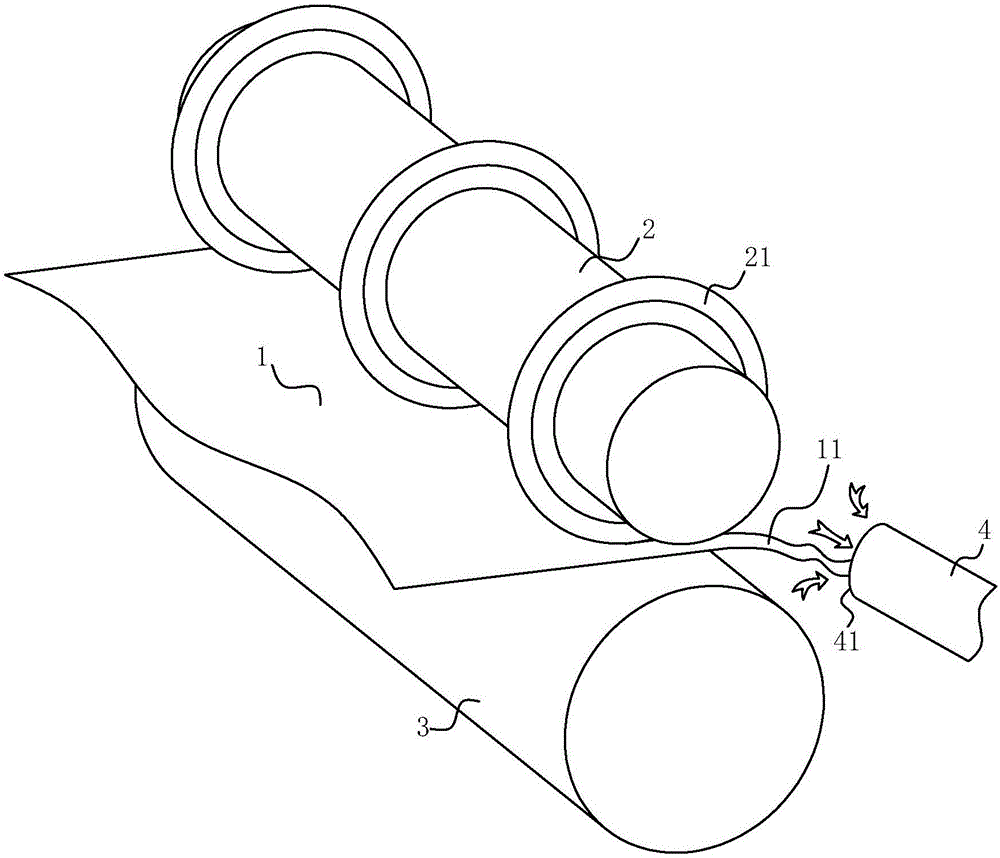 分切機及其邊料回收裝置的制作方法